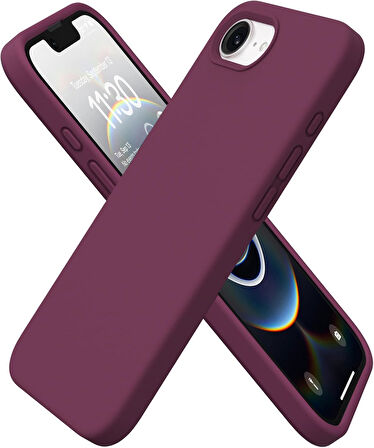 Apple iPhone 16E ile Uyumlu Telefon Kılıfı Kadife Iç Yüzey Soft Tasarım Lansman Kılıf