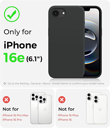 Apple iPhone 16E ile Uyumlu Telefon Kılıfı Kadife Iç Yüzey Soft Tasarım Lansman Kılıf