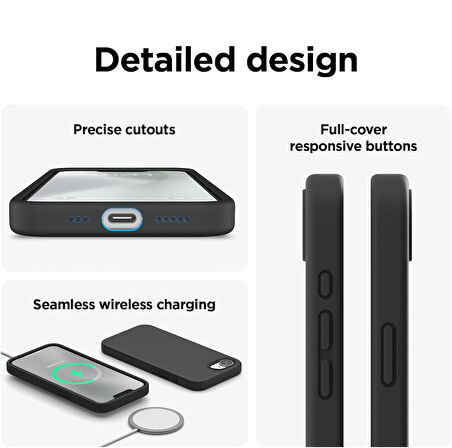Apple iPhone 16E ile Uyumlu Telefon Kılıfı Kadife Iç Yüzey Soft Tasarım Lansman Kılıf