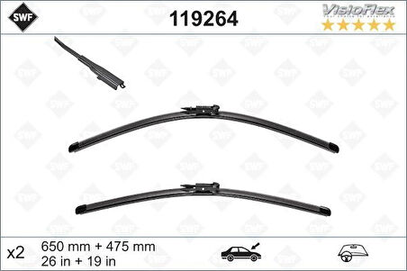 SILECEK SUPURGESI TAKIMI 650MM / 475MM MERCEDES B-CLASS W246 2011-2018 SWF A2468201245