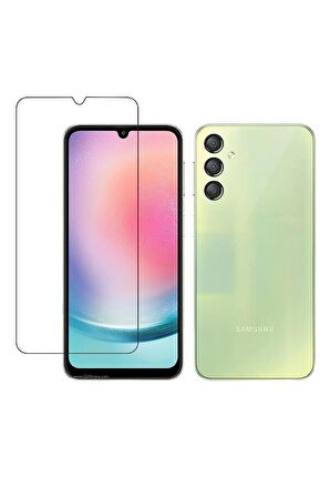 Samsung Galaxy A24 4G ile Uyumlu Ekran Koruyucu Şeffaf Temperli Kırılmaz Cam Ekran Koruyucu