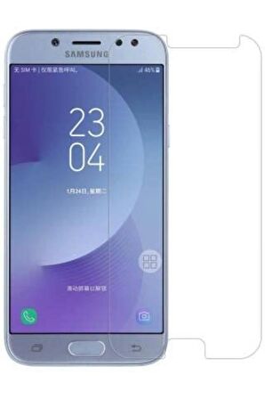 Samsung Galaxy J5 2017 ile Uyumlu Ekran Koruyucu Şeffaf Temperli Kırılmaz Cam Ekran Koruyucu