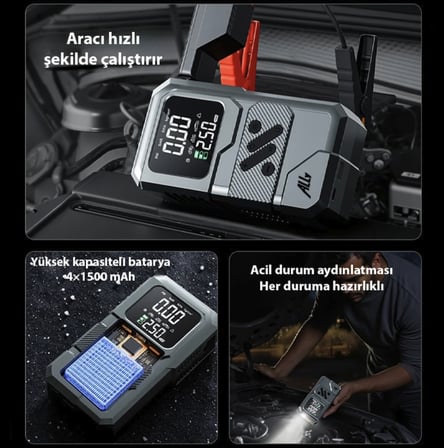 Turbo akü takviye cihazı ve araba lastik kompresörü Kia Rio Kia ceed Picanto uyumlu