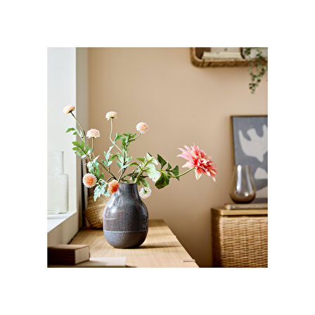 Yapay çiçek, turuncu, 75 cm, krizantem, iç-dış mekan