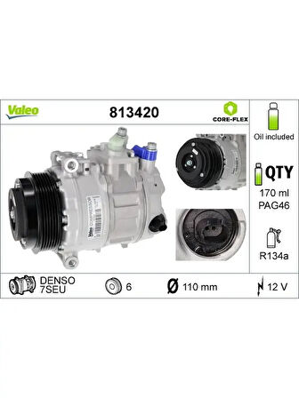 KLIMA KOMPRESORU W203 0007 CL203 0208 C209 0209 C219 0210 W211 0208 W220 0205 VITO W639 0314