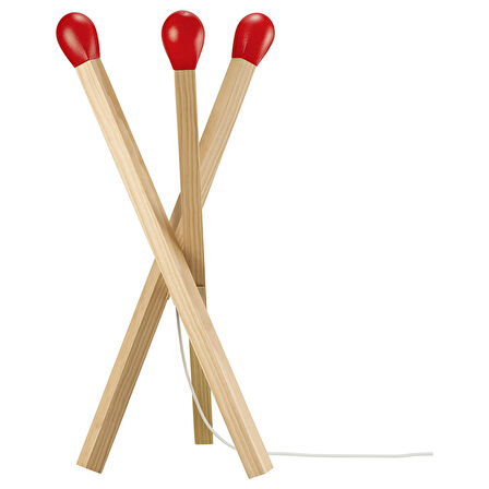 LED'li dekoratif aydınlatma, ahşap, 67 cm