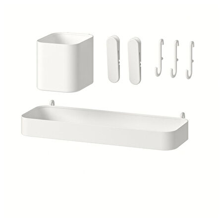 Çok amaçlı pano parçası, beyaz, 7 adet