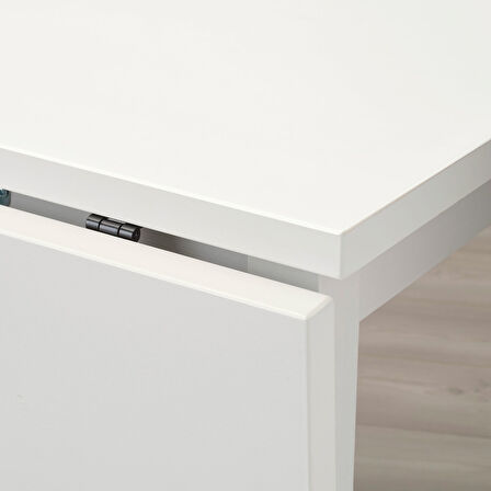 Mutfak masası takımı, beyaz-akasya, 2 sandalyeli, katlanabilir