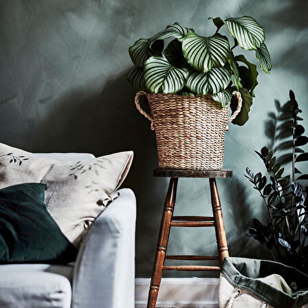 Rattan saksı, muz lifi, 32 cm