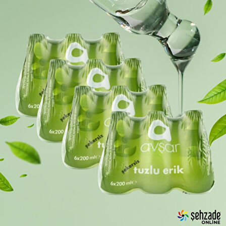Avşar Tuzlu Erik Aromalı Maden Suyu 24 x 200 ml