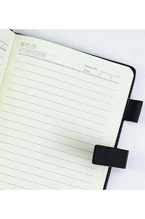 Yumuşak Deri Mıknatıslı Siyah Defter