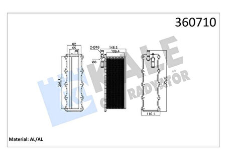 INTERCOOLER AUDI A3 1.4TFSI-SEAT IBIZA-LEON SKODA FABIA-OCTAVIA-VOLKSWAGEN POLO-JETTA 1.2TSI CJZA -G OLF 6-7-PASSAT-TIGUAN 1.4TSI 15<20 CHPA CPTA PLAKA TİPİ BRAZING AL-AL 55MM TURBO RADYATÖRÜ 04E145749B 04E145749F