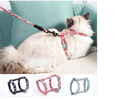 Kedi Gezdirme Göğüs Tasması 