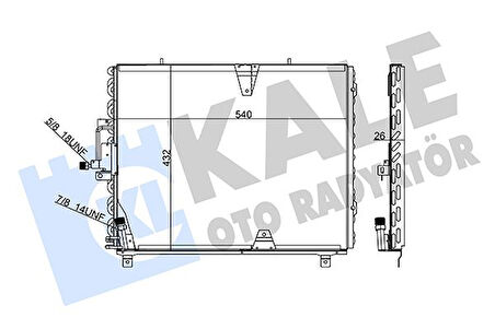 KLIMA RADYATORU MERCEDES W124 S124 C124 A1248301070