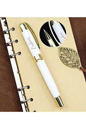 Gold-Beyaz Roller Kalem