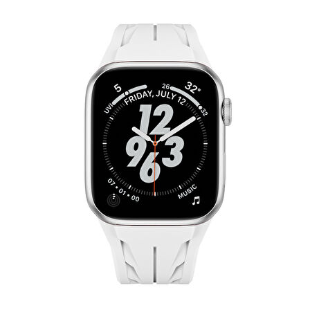 Apple Watch 4-5-6-SE 1.Nesil 44mm Uyumlu Yüksek Kalite TPU Silikon Kordon Kayış