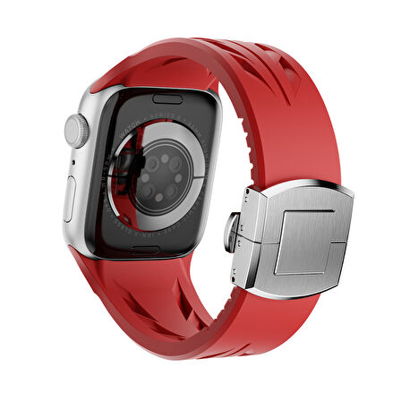 Apple Watch Series 7/8/9 45mm Uyumlu Yüksek Kalite TPU Silikon Kordon Kayış