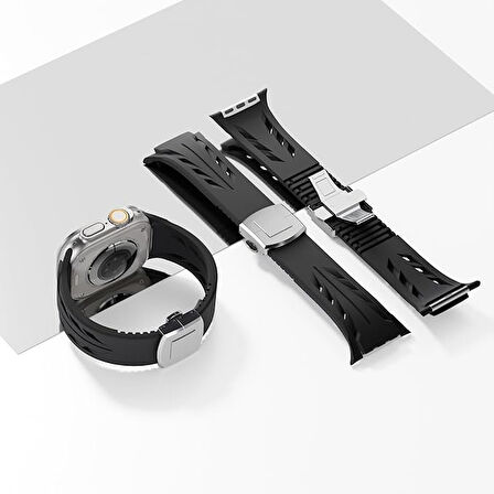 Apple Watch Ultra / Watch Ultra 2 49mm Uyumlu Yüksek Kalite TPU Silikon Kordon Kayış