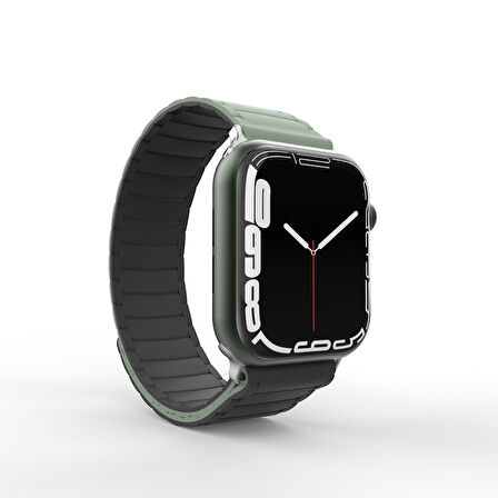 Apple Watch Series 10 42mm Uyumlu Strap Manyetik Mıknatıslı Silikon Kordon Kayış