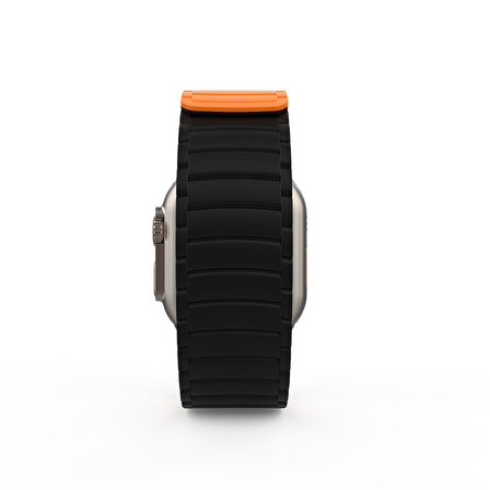 Apple Watch Ultra / Watch Ultra 2 49mm Uyumlu Strap Manyetik Mıknatıslı Silikon Kordon Kayış