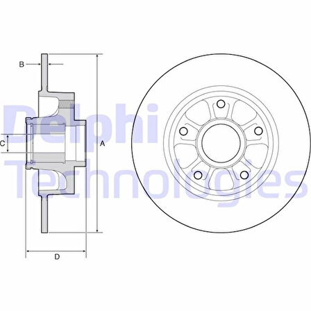FREN DİSKİ ARKA RENAULT MEGANE 4 HB 2016 RULMANLI ABS SENSÖRLÜ 432000166R 432009292R 432024629R