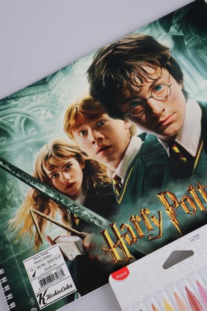 Maped x Dekomus Lisanslı Harry Potter 12'li Keçeli Kalem Ve Büyük Boy Resim Defteri Seti Magic School Collection