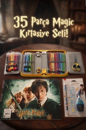 Maped x Dekomus Lisanslı Harry Potter Magic School Collection 35 Parça Full+Full Boyama Seti Ve Büyük Boy Resim Defteri Seti