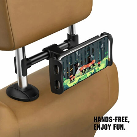 Araç Arka Koltuk İçin tablet tutucu telefon tutucu Tüm tabletlere uyumlu tutucu Şarj girişli