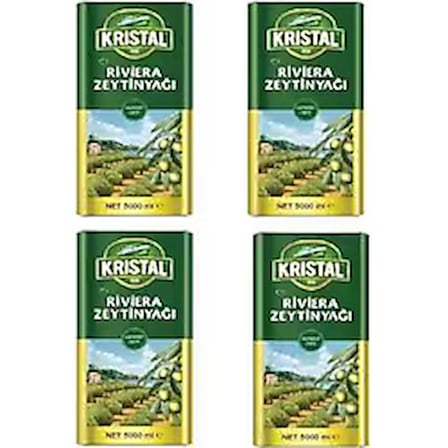 Krıstal Rıvıera Zeytınyagı 5 Lt*4 Adet
