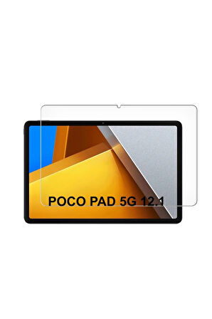 Xiaomi Poco Pad 12.1 inç ile Uyumlu Tam Koruma Nano Esnek Tablet Kırılmaz Ekran Koruyucu