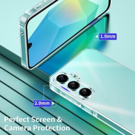 Samsung Galaxy A57 ile Uyumlu Kılıf Şeffaf Kamera Korumalı Esnek Silikon Telefon Kılıfı Kapak