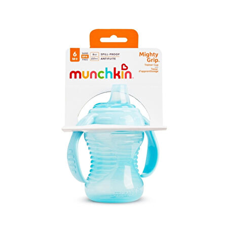 Munchkin Might Grip Alıştırma Bardağı, 237ml,6ay+ 1 Adet ,MAVİ