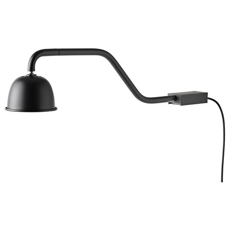 LED'li dolap aydınlatması, siyah, 130 lm