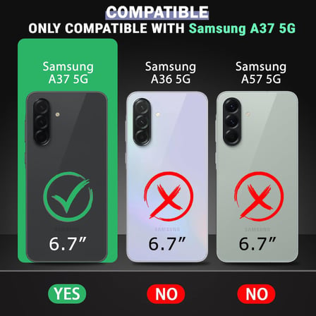 Samsung Galaxy A57 ile Uyumlu Kılıf Magnetik Standlı Kamera Korumalı Sürgülü Kapak
