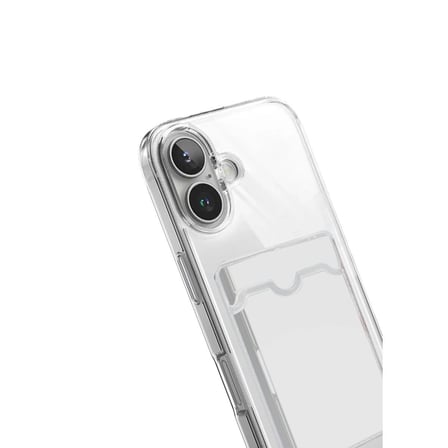 Apple İphone 17 Kart Şeffaf Silikon - Şeffaf