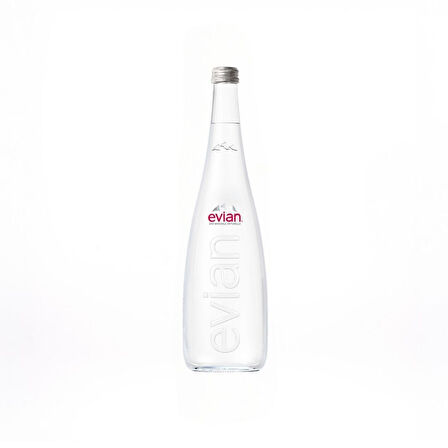 Evian Doğal Mi̇neralli̇ Su Cam Şi̇şe 750 Ml