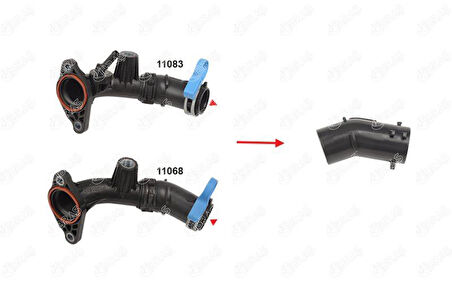 EGR BORUSU KUCUK HORTUM MERCEDES OM608 W177 W247 C118 W415 . MEGANE 4 2015 CLIO 5 2019 EXPRESS 2021 DACIA DUSTER 2 2017 1.5 BLUE DCI K9K A6081400500 147139148R 147137396R