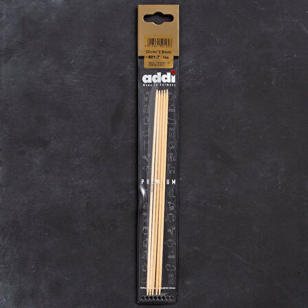 Addi Bambus 2,5mm 20cm Bambu Çorap Şişi - 501-7