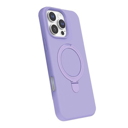 Apple İphone 16 Pro Max Regal Magsafe Standlı Kapak - Lila