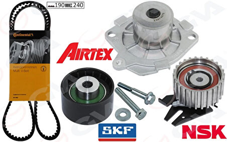 DEVİRDAİMLİ EKSANTRİK GERGİ KİTİ 190X240 BRAVO 1996DOBLO 2001MAREA 1999-2002 -IDEA 20041.9JTD KTB317 71736726