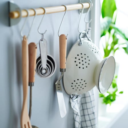 Spatula, Paslanmaz Çelik-Kayın, 30 cm