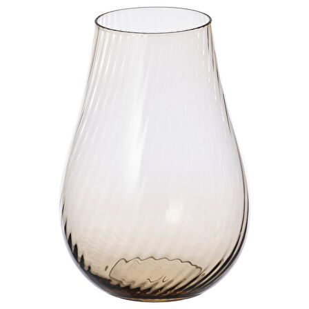 Cam vazo, açık kahverengi, 20 cm