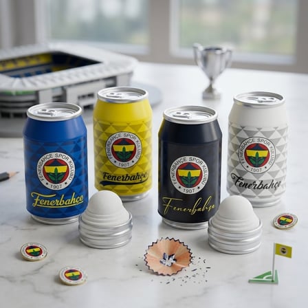 BakGelAl Fenerbahçe Lisanslı Kola Kutusu Şeklinde Kalemtıraş ve Silgi – 2’si 1 Arada Kırtasiye