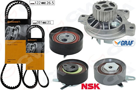 DEVİRDAİMLİ TRİGER SETİ 122X26.5 -081X21 T4 2.5TDI - LT35 2.5TDI ACV-ANJ-AVR 074198119 074198119H 074198119Q