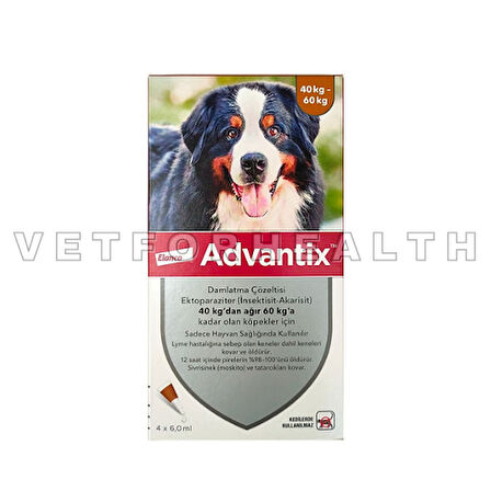 Elanco Advantix 40-60kg Köpekler İçin Damla 4 Pipet SKT:07.25