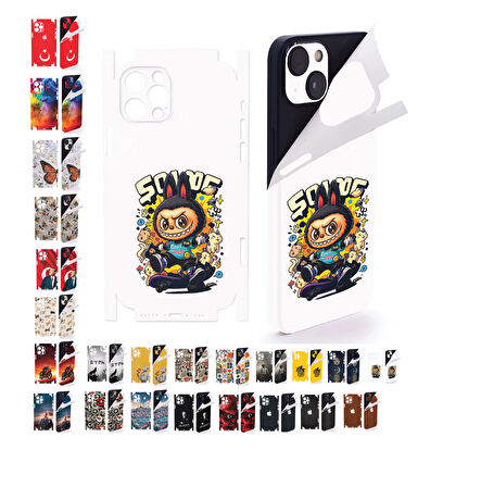 İphone 16 pro için full kaplama sticker çizilme önleme kılıfsız kullanım için MOTOR