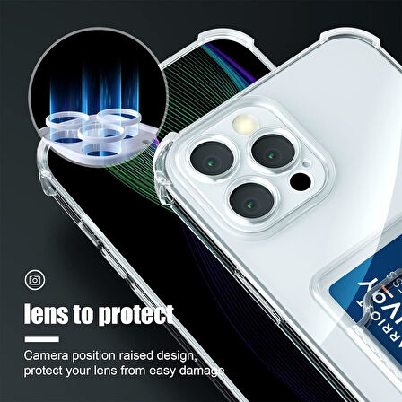 Apple iPhone 16 Pro Max Uyumlu Kılıf Kartlık Bölmeli Arkası Şeffaf Soft Dayanıklı Kılıf Kapak