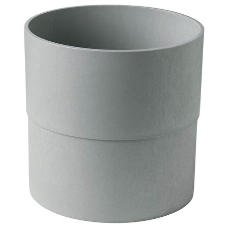 Plastik saksı, gri, 24 cm