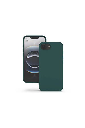 Apple iPhone 16E Uyumlu İçi Kadife Lansman Kılıf ve Seramik Tam Kaplayan Cam Ekran Koruyucu