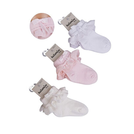 Katamino Adriyan Aks. Kız Bebek Soket Çorap K46341 Asorti